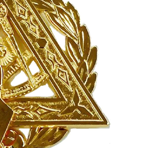 Joyería Masónica Chapada en Oro al por Mayor, Cintas de Alta Calidad, Artesanías Metálicas, Accesorios para Mandiles, Bajo Precio, Diseño Personalizado OEM - Product Image 4