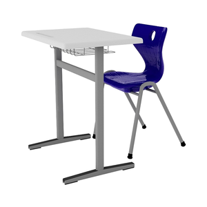 Polina Modern Single Student <b>Desk</b> with Durable <b>Wood</b> Top School & Workshop Use Eco-Friendly Design - Product Image 3