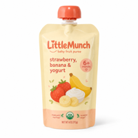 Pochette à bec verseur personnalisée avec bouchon sécurité enfant pour l'emballage d'aliments pour bébés