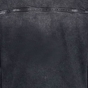 Vestes en jean personnalisées OEM pour femmes veste oversize en jean boutonnée de base à manches longues avec poches grande taille - Product Image 6