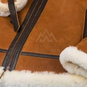 Breathable Winter Warm <b>Men</b> Leather <b>Fur</b> <b>Jacket</b> Casual Wear <b>Men</b> Leather <b>Fur</b> <b>Jacket</b> In Reasonable Price - Product Image 6