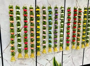 พวงมาลัยตกแต่งคริสต์มาสดอกไม้แขวนฉากหลังตกแต่งงานแต่งงานดอกไม้ประดิษฐ์แขวนผนังดอกไม้ที่มีสีสันแขวน - Product Image 3