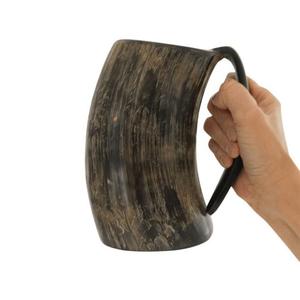 Jarras para beber de cuerno de buey pulido Natural con logotipo personalizado 100 tazas de cuerno para beber hechas a mano puro Natural precio bajo - Product Image 1