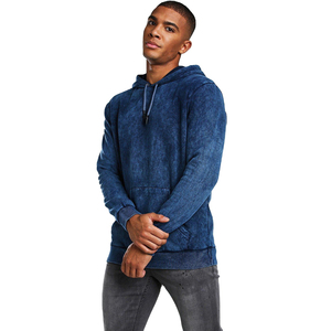 Unisex Heavy <b>Weight</b> Washed Pullover Hoodies Custom Printed Sun Faded Drop Shoulder Acid Wash Hoodie OEM French Hoodies - Product Image 1