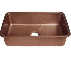 <b>Vintage</b> Inspired Copper Sink With Polished Surface Adding Classic Elegance Luxury Style And Lasting Durability - Product Image 5