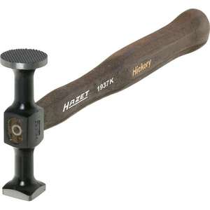 Martillo para Carrocería de Automóvil Hazet, Caras Redondas, Finamente Cuadriculadas y Fresadas - Product Image 1