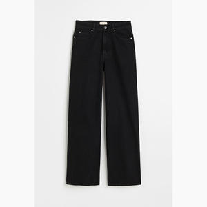 Pantalones vaqueros anchos y recortados al por mayor, pantalones vaqueros sexis ajustados de cintura alta de talla grande para mujer - Product Image 1