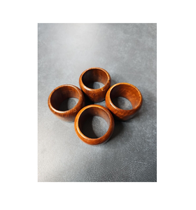 100% Porte-rond de serviette en bois de la meilleure qualité pour brillant poli avec 2 pièces de design différentes avec artisanat naturel - Product Image 6