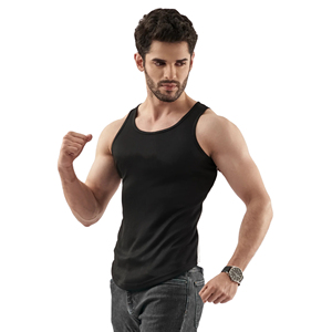 Débardeurs unisexes d'été amples et respirants, couleur unie, sans manches, style décontracté pour hommes, style streetwear, séchage rapide, en maille élasthanne imprimée, OEM - Product Image 2