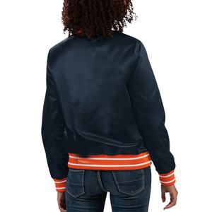 แจ็กเก็ตเบสบอลผ้าซาตินสำหรับผู้ชายและผู้หญิงเสื้อแจ็กเก็ตเบสบอลผ้าซาตินแต่งสีล้วนสำหรับฤดูหนาว - Product Image 4