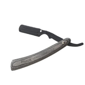 Suministros de Barbería al por Mayor, Navaja de Barbero Profesional de Acero Inoxidable con Mango de Madera, Navaja Recta para Afeitar - Product Image 1