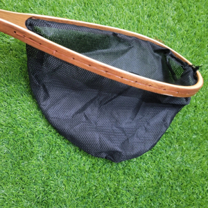 ตาข่ายจับปลาเทราท์ทำจากไม้คุณภาพสูงตาข่ายจับปลาเทราท์ตาข่ายไม้ชั้นสูงพร้อมตาข่ายลึกและปรับแต่งโลโก้ได้ - Product Image 1