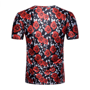 Camiseta de sublimación de peso ligero de tendencia superior antiarrugas superventas mejores cosas 100% algodón camiseta estampada de ajuste suelto para hombres - Product Image 3