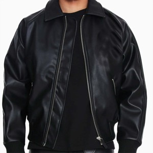 "Chaqueta de motorista personalizable con cremalleras y tachuelas, elegante y duradera, perfecta para la moda personalizada" - Product Image 5