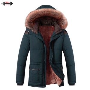 2025 Winter Men's Plus Size Puffer <b>Jacket</b> <b>Canvas</b> Stand Collar Front Pocket Custom Color & Design Outdoor - Product Image 5