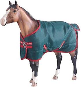 Breyer Tack Blanket Accessoire de couverture de cheval de haute qualité pour les chevaux modèles Breyer Tack durable et élégant pour jouer et afficher - Product Image 1