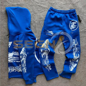 ชุดวอร์มผู้ชายวินเทจผ้าคอตตอนปะติดแบบรูดซิปทำให้ซีดจาง - Product Image 5