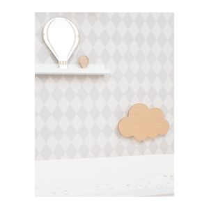 Specchio modello mongolfiera Unisex bianco