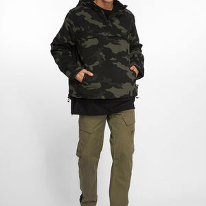 เสื้อแจ็คเก็ตกันลมแบบมีฮู้ดสำหรับผู้ชายเสื้อกันลมมีซิปครึ่งแขนใส่เล่นกีฬาแบบลำลองพร้อมปกเสื้อมีฮู้ดสำหรับฤดูหนาวโลโก้ออกแบบได้ตามที่ต้องการ - Product Image 5