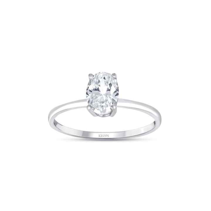 0.60 Carat Oval Diamond Solitaire Ring - GIA Certified