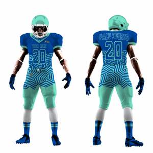 Camisetas y uniformes de fútbol americano hechos a medida Allover Digital sublimado para adultos jóvenes de talla grande transpirable de talla grande - Product Image 4