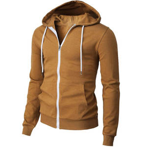 Sudadera con Capucha para Hombre, Estilo Moderno 2025, Corte Ajustado, 100% Algodón, Transpirable, con Cremallera, Logotipo Personalizado, Precio Bajo, Tinte Liso, Estilo Invernal - Product Image 5