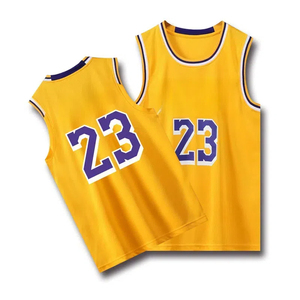 Custom Reversible Breathable Polyester Basketball Jersey Heat-Transfer Printed Your Name Number Team Sports Uniform Short Sleeve - Product Image 1