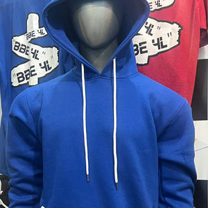 เสื้อสเวตเตอร์มีฮู้ดแบบสวมหัวของผู้ชายเสื้อสเวตเตอร์แบบเรียบง่ายโลโก้ที่กำหนดเอง - Product Image 5