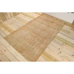 Tapis turc vintage, tapis de sol de 4,1 x 6,8 pieds, tapis à imprimé animal brun - Product Image 1