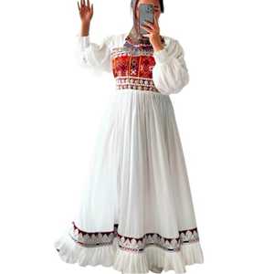 Vestido Maxi de Terciopelo Bordado Estilo Afgano Kuchi para Mujer, Ropa Tradicional para Bodas y Fiestas, Vestido Afgano Vintage - Product Image 1