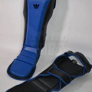 สนับแข้งหนังคุณภาพสูง ปักโลโก้ได้ น้ำหนักเบา ระบายอากาศดี เป็นมิตรกับสิ่งแวดล้อม สำหรับฝึกซ้อม MMA ปรับระดับได้ - Product Image 3