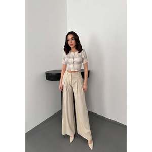 Blusa Blanca a Rayas y con Botones - Blanca - Product Image 3