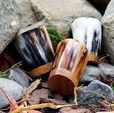 Juego de vasos de cuerno de copas de cuerno natural hechos a mano para vasos de bebida de estilo vikingo Ale Mead para decoración de Bar de Artisan Craft - Product Image 4