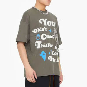 Tamaño personalizado Puff impresión camiseta mejor calidad Puff impresión camiseta en Stock más popular nuevo estilo Puff impresión camisetas - Product Image 3