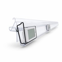 Support d'étiquette électronique en plastique à clipser sur rail pour affichage de prix en magasin de détail, taille personnalisée, vente en gros, approvisionnement en vrac
