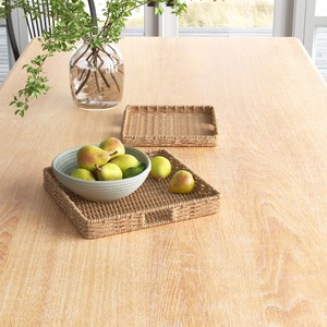 Plateau à dessert en herbe de mer, prix bas, en vente, tissé à la main, plateau de service pour le thé, le café et les collations - Product Image 3