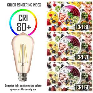 Bombilla LED de Filamento E27 ST64 de 8W, Iluminación LED de Bajo Consumo - Product Image 1