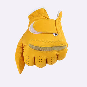 Gants en peau de mouton pure colorés avec logo personnalisable, gants de golf de haute qualité. - Product Image 3