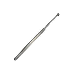 Curette dermique à une extrémité, curette Buck Ear droite et aiguisée, taille personnalisée, instrument manuel en acier inoxydable de qualité médicale - Product Image 3