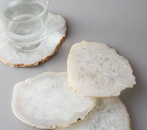 ที่รองแก้วอาเกตเคลือบด้วยทองอุปกรณ์เครื่องครัวอุปกรณ์บนโต๊ะอาหาร - Product Image 6