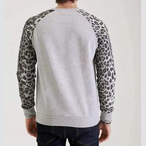 Sweat-shirts pour hommes en polyester/coton à motif uni respirant décontracté confortable avec logo personnalisé imprimé en gros - Product Image 4