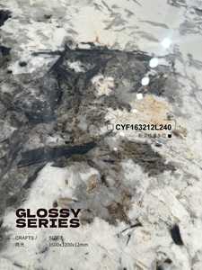 Illusion dorée, décoration murale ignifuge résistante aux rayures et à l'usure avec des dalles de pierre artificielle en pierre frittée polie - Product Image 5