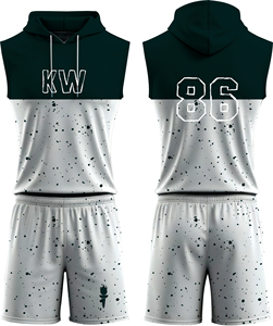 100% Kit de basket-ball léger en polyester Maillot à séchage rapide évacuant l'humidité Uniforme de basket-ball durable - Product Image 2