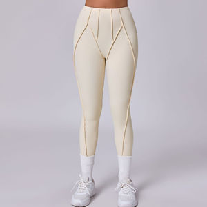 Leggings Deportivos de Yoga para Mujer, Diseño Nuevo, Cintura Alta, Levanta Glúteos, Tejido de Punto, Sin Costuras, Transpirables, Elásticos, Suaves, Venta al Por Mayor - Product Image 2