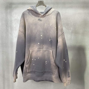 Sweat à capuche délavé à l'acide pour homme, fabriqué en coton 100%, coupe personnalisée, sensation de haute qualité, impression personnalisée, design de poche, hiver - Product Image 2