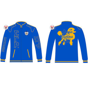 แจ็คเก็ตเบสบอลทีมซิกม่าแกมมาโรม่าแจ็คเก็ตเลตเทอร์แมนแจ็คเก็ตขนสัตว์และหนังแจ็กเก็ตบาสเก็ตบอลใช้ได้ทั้งชายและหญิง - Product Image 1