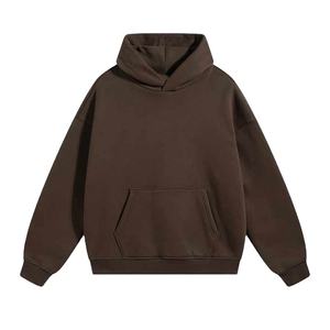 เสื้อฮู้ดผ้าเทอร์รี่สไตล์ฝรั่งเศสสำหรับผู้ชายเสื้อฮู้ดโอเวอร์ไซซ์ผ้าฝ้าย100% แกรม450 3D - Product Image 6