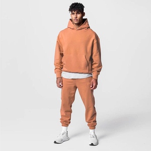 2025 Casual Breathable Unisex Winter 2-Piece Hoodie Sweatpants Jogger Cargo <b>Pants</b> Tracksuit Set - Product Image 1
