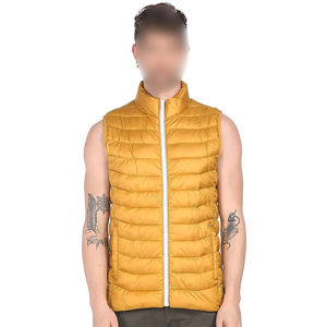 Gilet décontracté ample à fermeture éclair, manteaux matelassés Streetwear sur mesure noir chaud sans manches surdimensionné à la mode gilet bouffant pour hommes - Product Image 5