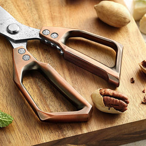 Vente en gros de nouveaux ciseaux de cuisine en acier damas multifonctionnels 110 couches avec boîte-cadeau fabriqués au Pakistan - Product Image 3